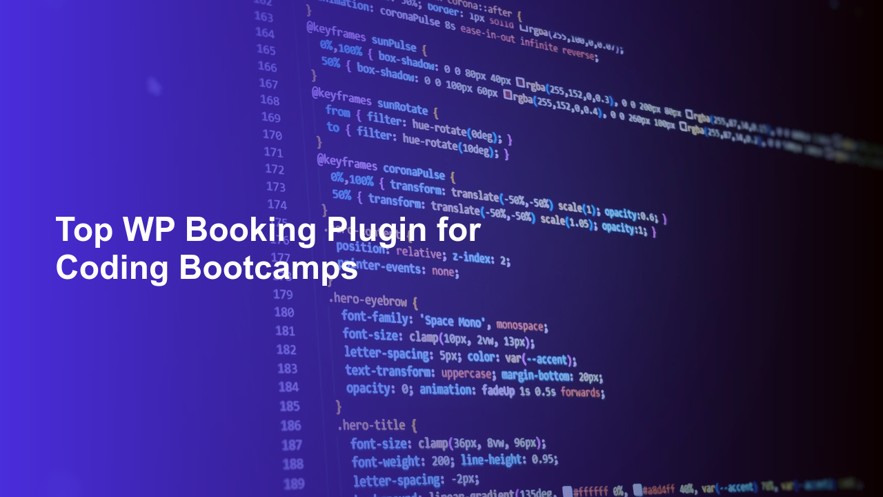 Top WP Booking Plugin for Coding BootcampsWorpress Booking Plugin - WP Booking Plugin - Booking Calendar